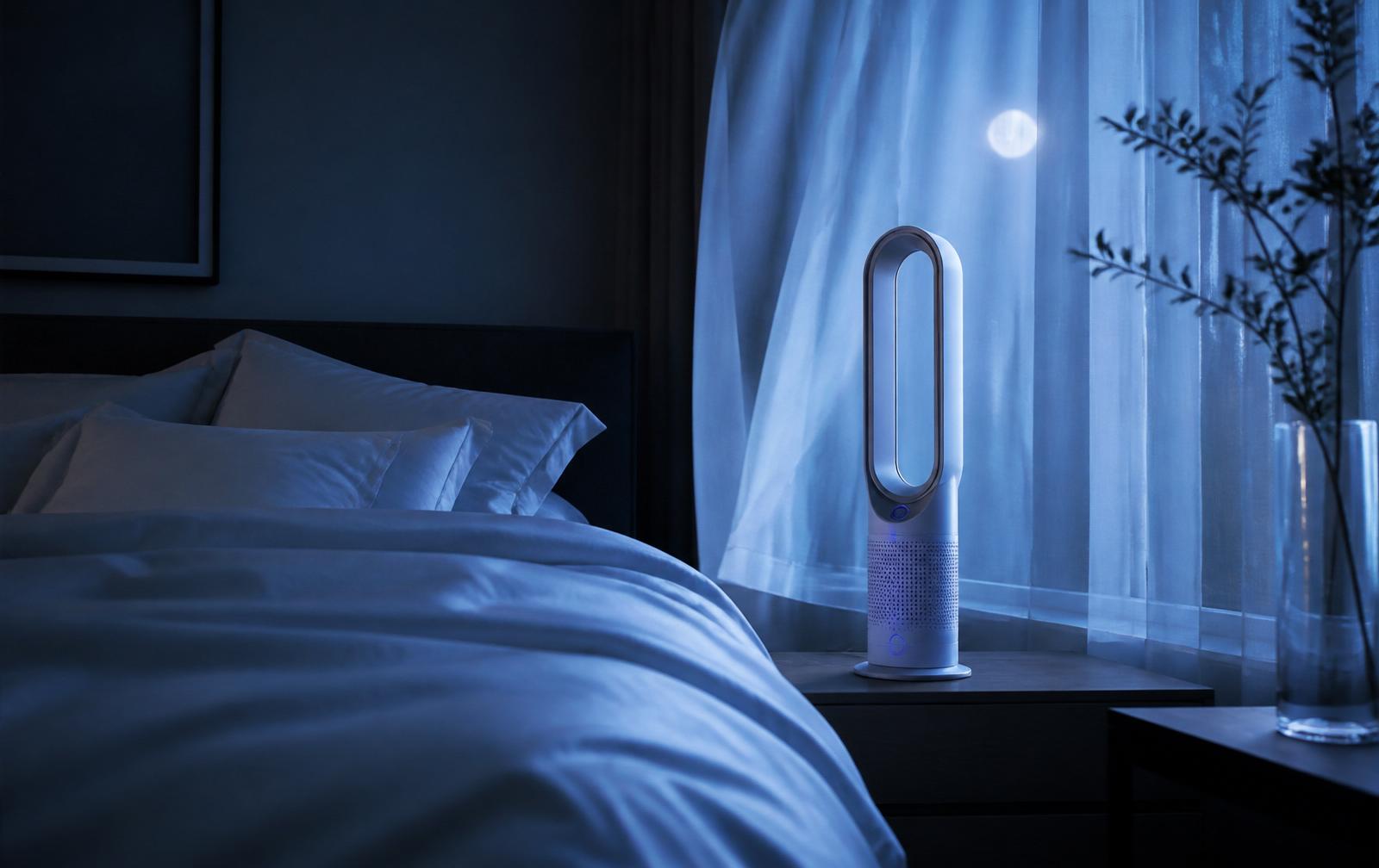 Chambre au frais la nuit avec flux d'air doux